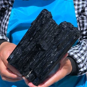 4.95LB Natural black tourmaline Crystal gemstone rough mineral specimen 928 - Picture 1 of 19