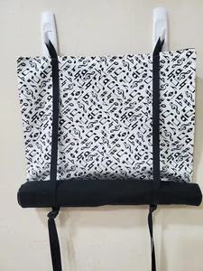 Classroom Door Security Curtain Music Notes Black White 10 x 35 Intruder Alert - Picture 1 of 3