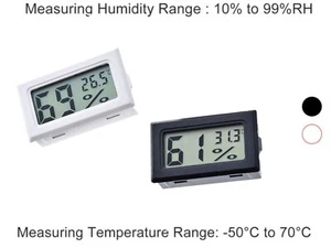 LCD Digital Temperature Humidity Meter Sensor Thermometer Hygrometer Room Gauge - Picture 1 of 26