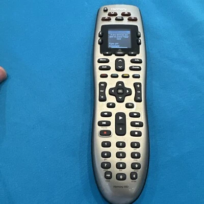 Logitech Harmony 650 Infrared All in One Remote Control, Universal Remote VG - Image 1 of 4