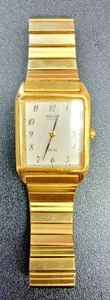 Seiko Herren Vintage Slim Quarz vergoldet Armband Uhr 5Y00-5000 Fair Shape - Bild 1 von 6