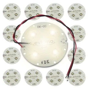 (Pkg 14) EVLuma 48 to 52VDC @ 350mA LED Module Disk 18Watt Blinding White Light - Picture 1 of 3