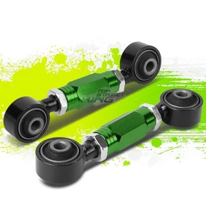 GREEN STAINLESS REAR LOWER TOE CAMBER CONTROL ARM/BAR FOR 88-00 CIVIC EG EK EJ - Imagen 1 de 5