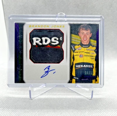 2016 Panini Torque Racing Brandon Jones Jumbo Patch Signatures Auto Relic /10 - Image 1 of 4