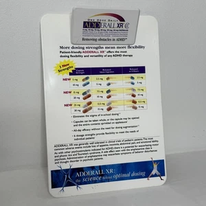 Portapapeles promocional Adderall XR 2002 de colección TDAH publicidad médico - Imagen 1 de 6