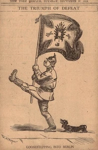 William Allen Rogers NY Herald 1918 Sconfitta giornale cartone animato originale - Foto 1 di 1