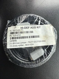 HI DEF 6' Coax Jumper Cable w 2Way Splitter - Picture 1 of 5