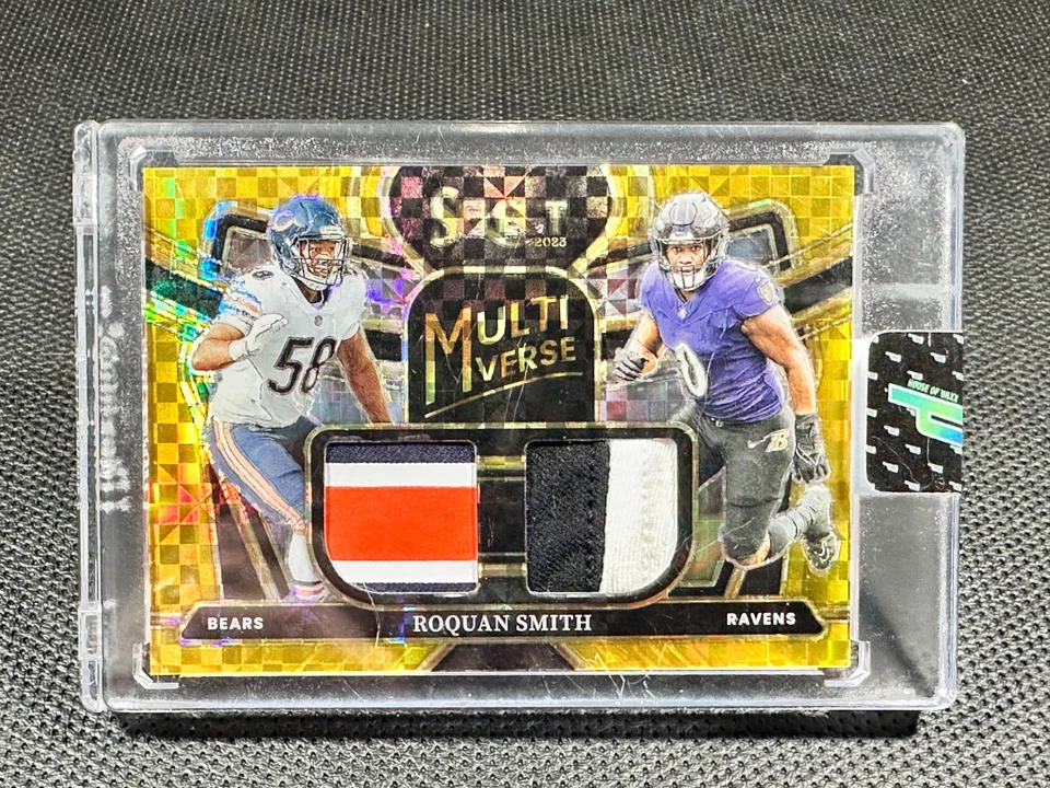 2023 Select Football  ROQUAN SMITH  Multiverse Gold Prizm Dual Patch /10  SSP - Image 1 of 2