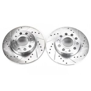 PowerStop for 2008 Audi A3 Rear Evolution Drilled & Slotted Rotors - Pair