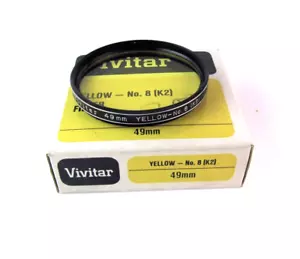 Vivitar Photo Filter 49mm Yellow K2 Circular - NEW - Picture 1 of 2