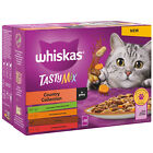 12 x 85g - Whiskas 1+ Country Collection Adult Wet Cat Food Pouch In Gravy