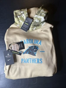 Carolina Panthers Hoodie Mens Nike On Field Salute To Service Women’s XS - Picture 1 of 8
