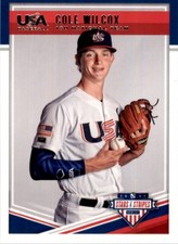 2018 Panini Stars & Stripes Cole Wilcox Rookie #34 Team USA Baseball