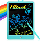 LCD Colorful Writing Tablet Kids Drawing Pad Doodle Board 12 Inches Toddler Eras