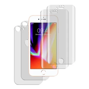 4 x iPhone 7 / 8 3D Komplett PET 3D Full Curved Schutzfolie 2xVORN + 2xRÜCK - Picture 1 of 6
