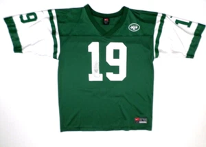 Nike On Field Keyshawn Johnson 19 NFL Jets Team Jersey Size L Distress - Picture 1 of 6