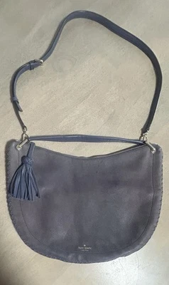 Bolso Hobo Kate Spade Somerton Street Caryl en Gamuza Azul Correa Ajustable Foto 1 de 4