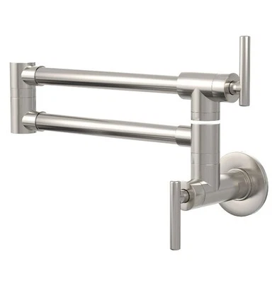 GIMILI Grifo de Llenador de Olla Níquel Cepillado Comercial Montaje en Pared Grifo Plegable NUEVO Foto 1 de 4