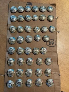 Group of Original British Army Royal Engineers Stay Brite Buttons on Card - Picture 1 of 3