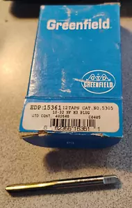 12, Greenfield Straight Flute Hand Tap 10-32 NF H3 Plug 4 Flute - Fast Ship - Picture 1 of 2