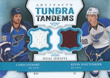 (HCW) 2013-14 Upper Deck Artifacts Tundra STEWART / SHATTENKIRK Tandems 01790