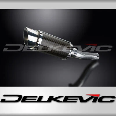 Kit silenciador escape carbono redondo 8" deslizable Honda CB500F 2016-2021 Foto 1 de 4