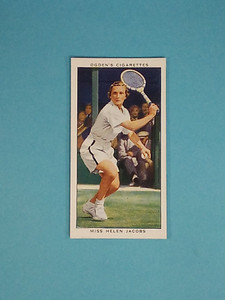 1936 Ogden's Cigarettes Miss Helen Jacobs #33 Tennis 🎾