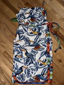 NWT $215.00 Farm Rio Taucans Midi Dress sz M - Picture 1 of 4