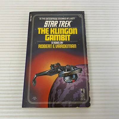 Star Trek The Klingon Gambit Paperback Book by Robert E Vardeman Pocket 1981 - Image 1 of 4