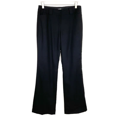 Pantalones acampanados Express talla 5/6 negros mezcla de lana corte boot para mujer Foto 1 de 4