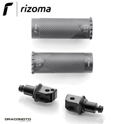 Серые пассажирские подножки BMW F 800 R 2009-2011 Snake RIZOMA PE615D PE791B - Изображение 1 из 4