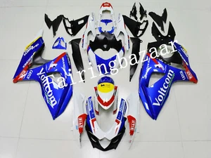 Kit de carenado de molde por inyección ABS 2009-16 GSXR1000 Voltcom azul blanco rojo rojo blanco - Imagen 1 de 7