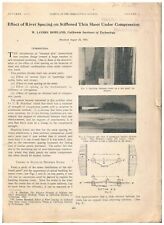 1936 Zeitschrift des luftfahrttechnischen Sciences California Rivet Abstand Kompression