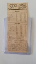 White Sox Yankees 1918 June 4th Box Score Happy Felsch Buck Weaver Ray Schalk 
