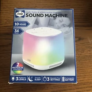 Sealy Luz Nocturna y Máquina de Sonido Terapia de Ruido Blanco Batería Recargable NUEVO - Imagen 1 de 4