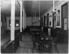 Billiard room in Elks' club,N.Y.?,c1910,tables,chairs,Fraternal Organization