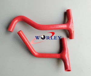 silicone radiator hose kit FOR Husqvarna TE449/TE511/TC449/TXC449 2011-2013 RED - Picture 1 of 6
