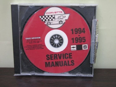 Corvette 1994-1995 juegos manuales de taller en CD-ROM Chevy servicio de reparación Chevrolet Foto 1 de 2