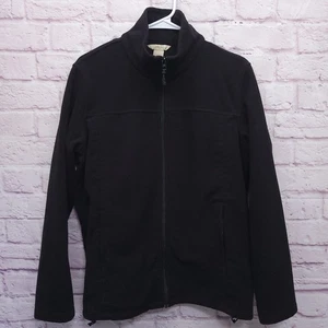 Natural Reflections Black Warm Fleece Jacket Women XL Weather Outdoor Minimalist - Picture 1 of 11