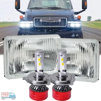 Faros LED altos-bajos de 4x6"" para Chevrolet Caprice Monte Carlo 1977-1986 2 un. Foto 1 de 4