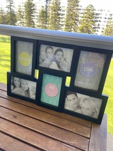 4 x 6 Collage Frame 10 x 15 cm Window Slots Family Photo Collage Wedding Gallery - Picture 1 of 4