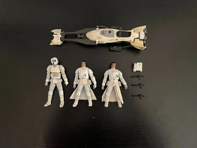Star Wars Hoth Speeder Bicicleta Patrulla Scout Snow Trooper Lote Suelto 3.75 Legado Foto 1 de 3