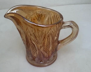 Antique Carnival Glass Creamer (Irrodencent Marigold ) - Picture 1 of 6