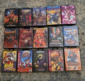 Lot of 15 Sega Genesis/Mega Drive Games With Boxes. ***Read The Description***