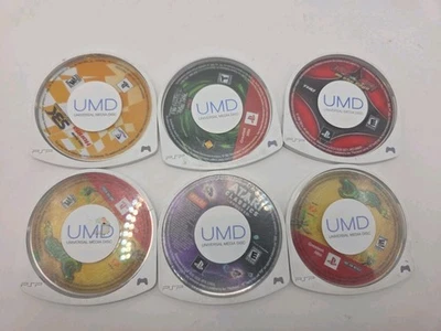 Lote de 6 juegos portátiles PSP Playstation - Carcasas agrietadas y rotas Foto 1 de 3