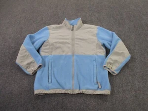The North Face Jacket Girls L Blue Fleece Fuzzy Outdoors Hiking Denali Youth - Picture 1 of 8