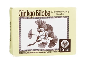 Ecol Ginkgo Biloba Integratore Alimentare 50 Tavolette - Foto 1 di 1