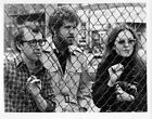 Photo originale 8x10 d'Annie Hall Woddy Allen Diane Keaton Tony Roberts par clôture