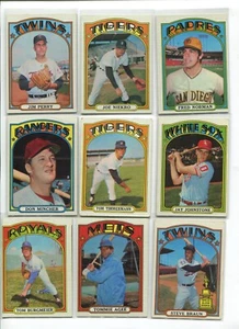 Q - 1972 Topps 27 card lot: Tommy John, Dave Concepcion, Tommie Agee,etc 2 DUPS - Picture 1 of 6