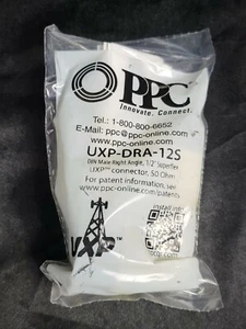 JMA UXP-DRA-12S Connector DIN Male Right Angle, 1/2" Superflex UXP, 50 Ohm - Picture 1 of 4